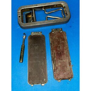 Antique 1920's Rolls Razor Made in England Shaving Sharpener Art Deco Nickel